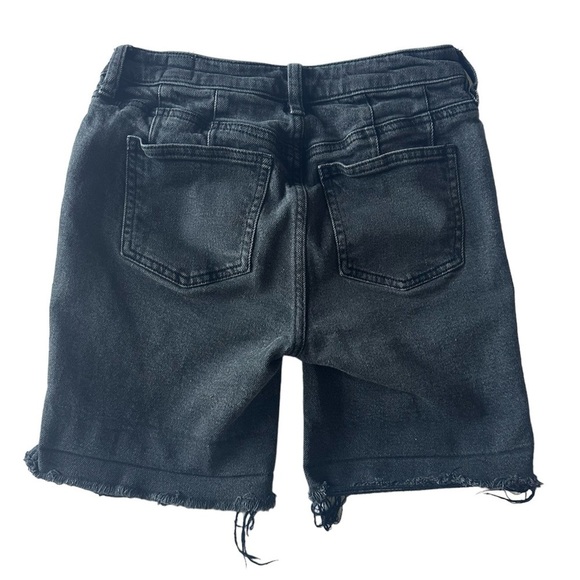 We The Free Shorts Avery Bermuda Cutoff Denim Black Size 26 - Picture 4 of 9